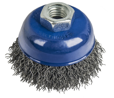 Кордщетка для МШУ чашеобразная мягкая ПРАКТИКА  65 мм М14 (1шт.) блистер 1/25