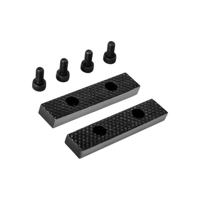 Губки сменные для слесарных тисков КОБАЛЬТ 75 мм, набор из 2 шт, крепежные винты в комплекте