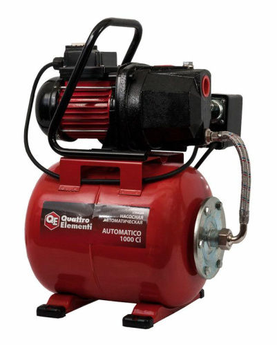 Насосная станция QUATTRO ELEMENTI Automatico 1000 Ci (1000 Вт, 3300 л/ч, для чистой, 42 м, 16,3кг) 