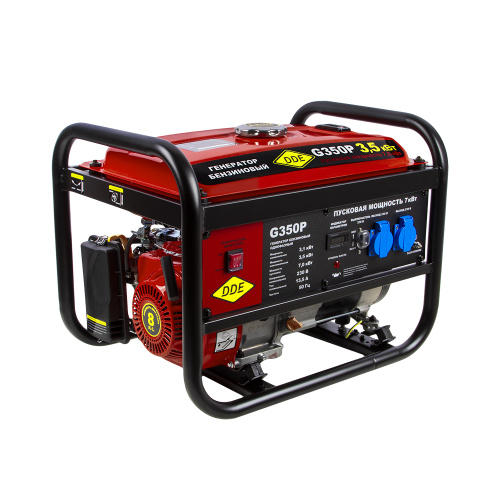 Генератор бензиновый DDE G350P (1ф 3,1/3,5/7,0 кВт бак 15 л дв-ль 8 л.с.)