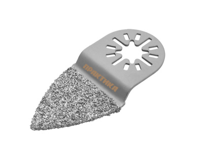 Насадка для МФИ ПРАКТИКА шлифовальная двусторонняя дельта, узкая, HM, по плитке и дереву, 35 мм*