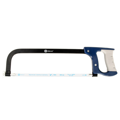 Ножовка по металлу КОБАЛЬТ 300 мм двухкомпонентная рукоятка, металлическая литая рамка