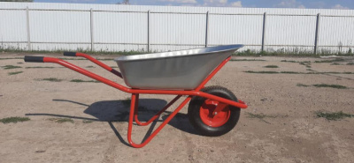 Тачка строительная одноколесная 110литров пневмоколесо 4.00/8 