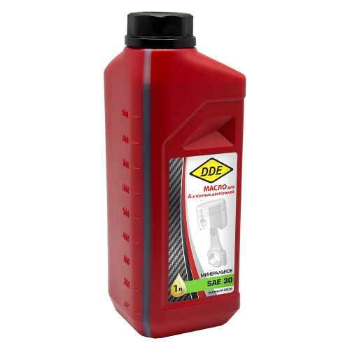 Масло 4-х тактное SAE30 DDE ,  API SJ/CF ( 1л ) минеральное