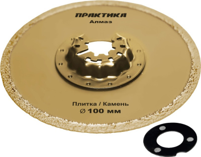 Насадка для МФИ ПРАКТИКА режущая, DiA, по камню и плитке, 100 мм Насадка для МФИ ПРАКТИКА режущая, DiA, по камню и плитке, 100 мм
