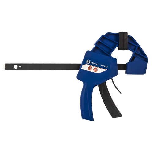 Струбцина пистолетная КОБАЛЬТ 150 мм, быстрозажимная, усиленная, СИЛА ЗАЖИМА 150 КГC