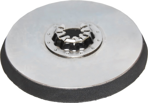 Насадка для МФИ ПРАКТИКА подошва круглая 115мм, VELCRO,  БЕЗ отверстий, для шлифлистов