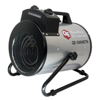 Нагреватель воздуха электрический QUATTRO ELEMENTI QE-5000 ETN (2.5 / 5кВт, 220В, 500 м3/час) — цили