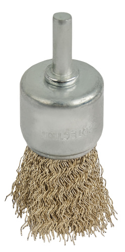 Кордщетка для дрели кистеобразная мягкая ПРАКТИКА 30 мм (1шт.) блистер