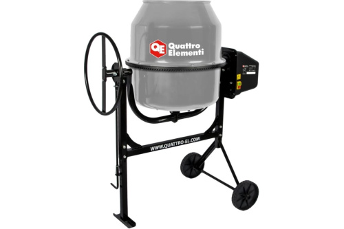 Бетоносмеситель QUATTRO ELEMENTI Terra 160 (700 Вт, 160л, 27об/м, замес 70л, чугунный венец)