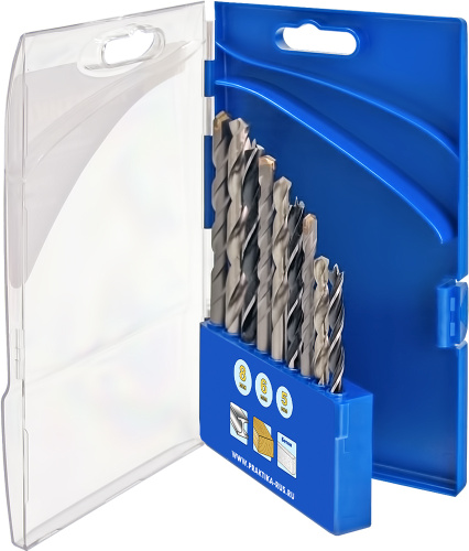 Набор сверл комбинированный ПРАКТИКА "Профи", 9 шт, металлу/бетону/дереву 5,6,8 мм ПРО кассета Набор сверл комбинированный ПРАКТИКА "Профи", 9 шт, металлу/бетону/дереву 5,6,8 мм ПРО кассета