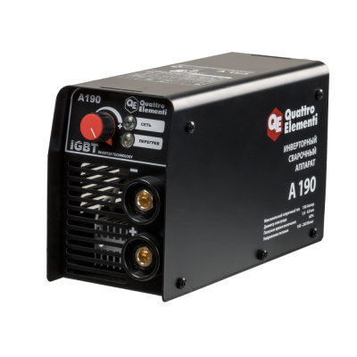 Аппарат электродной сварки, инвертор QUATTRO ELEMENTI A 160 (160 А, ПВ 60%, до 4.0 мм, 2.9 кг, 160-2