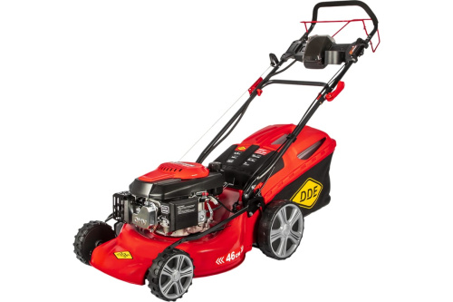Газонокосилка бензиновая DDE LM 46-60 DE(4,5 л.с., шир., 46 см, выс., 25-75 мм, сбор-к 60л, самоход)