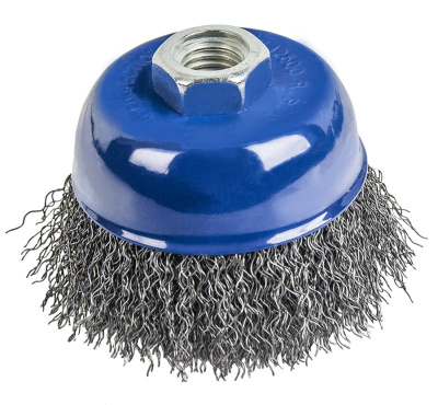 Кордщетка для МШУ чашеобразная мягкая ПРАКТИКА  75 мм М14 (1шт.) блистер 1/20