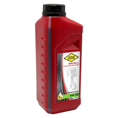 Масло 4-х тактное SAE30 DDE ,  API SJ/CF ( 1л ) минеральное