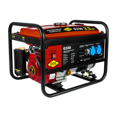 Генератор бензиновый DDE G330 (1ф 3,0/3,3 кВт бак 15 л 48 кг дв-ль 7 л.с.)919-938
