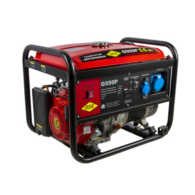 Генератор бензиновый DDE G550P (1ф 5,0/5,5/9,4 кВт бак 25 л дв-ль 13 л.с.)919-990