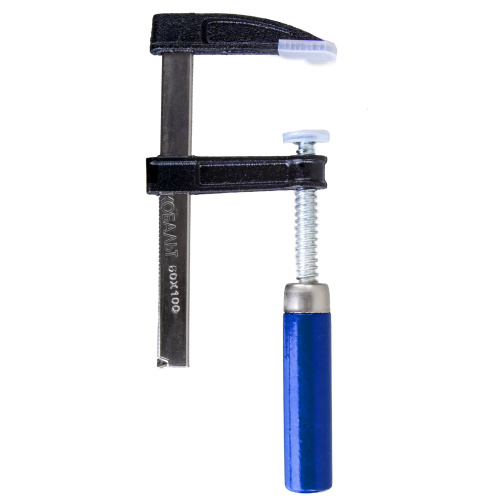 Струбцина F-образная КОБАЛЬТ 50 x 100 мм, деревянная рукоятка*