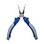 Длинногубцы КОБАЛЬТ изогнутые мини 115 мм, CR-V (1 шт.) подвес 1/10***