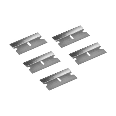 Лезвия для скребков КОБАЛЬТ сменные, ширина 39 мм, сталь У8, 5 шт. в комплекте, блистер