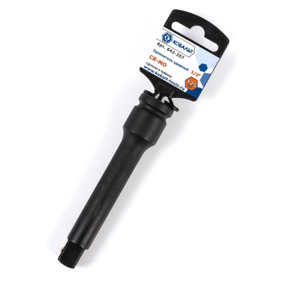 Удлинитель КОБАЛЬТ ударный 1/2", 125 мм, Cr-Mo (1 шт.) подвес