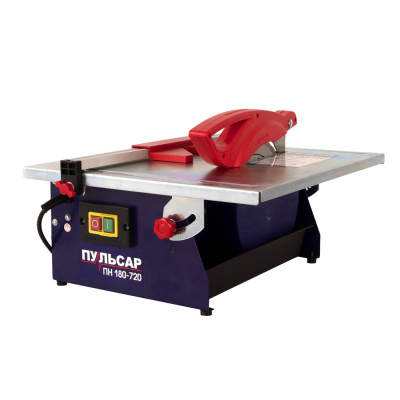 Плиткорез настольный ПУЛЬСАР ПН 180-720 (720Вт, диск 180x22.23мм, стол 385x395мм, пропил 34 мм, 10кг