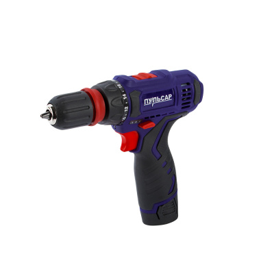 Дрель аккумуляторная ПУЛЬСАР ДА 12-2П (12В, 25Hm, Li-on, 1,5Ah, 2акк., 1,5 кг, съёмный патрон, кейс)