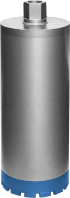 Коронка алмазная ПРАКТИКА "Профи" D=162 х 450мм (12), посадка 1 1/4" Бетон , Кирпич (1шт.)