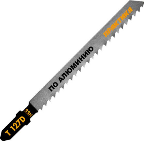 Пилки для лобзика по алюминию ПРАКТИКА тип T127D 100 х 75 мм, быстрый рез, HSS (2шт.)