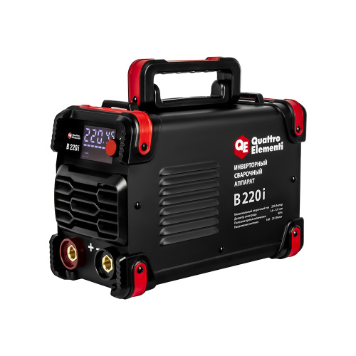 Аппарат электродной сварки QUATTRO ELEMENTI B 220i (220 А, электроды до 5.0 мм, LED дисплей,TIG-Lif)
