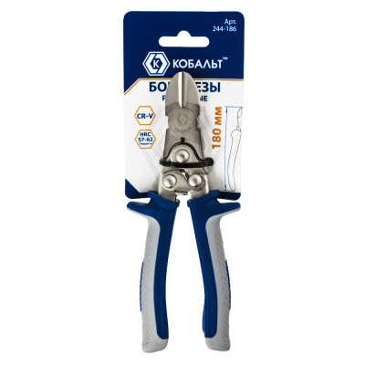 Бокорезы КОБАЛЬТ рычажные 180 мм, CR-V (1 шт.) подвес