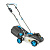 Газонокосилка аккумуляторная DDE BlueTech LMB 3340 (ширина33 см,высота25-70мм, сборник, безЗУ и АКБ)