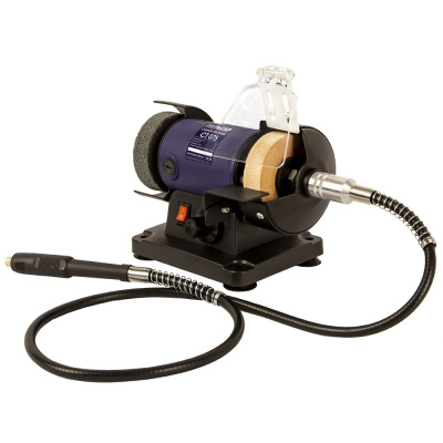 Станок точило ПУЛЬСАР СТ 075 (150Вт, диск 75x20x10мм 0-9900об/мин + гибкий вал)