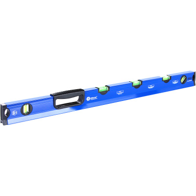 Уровень строительный КОБАЛЬТ 800 мм, профиль 28 x 60 мм,  5 глазков, 1 ручка, V-паз, точность 1,0 мм