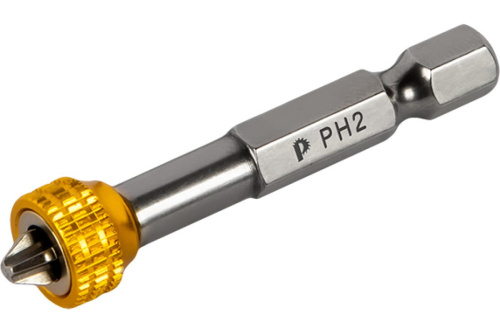 Бита отверточная  с магнитным кольцом ПРАКТИКА "Профи"  PH-2 х 50 мм (2 шт) блистер