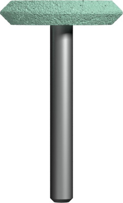 Шарошка абразивная ПРАКТИКА карбид кремния, дисковая 32х6 мм, хвост 6 мм, блистер Шарошка абразивная ПРАКТИКА карбид кремния, дисковая 32х6 мм, хвост 6 мм, блистер