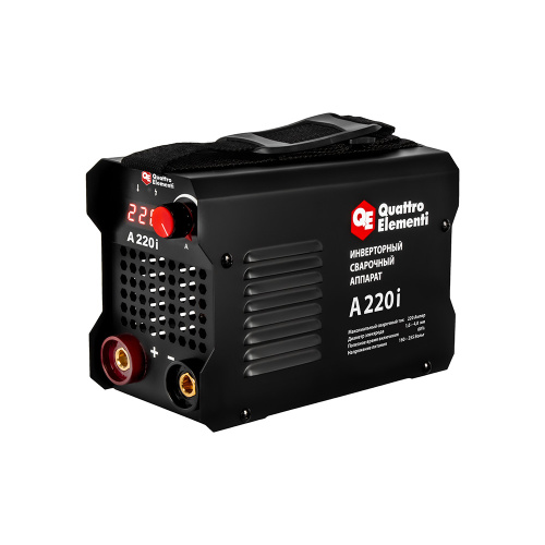 Аппарат электродной сварки QUATTRO ELEMENTI A 220i (220 А, электроды до 4.0 мм, дисплей)