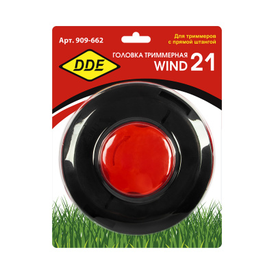 Головка триммерная DDE Wind 21 универсальная полуавтомат быстрая смена корда (креп. под гайку диска)
