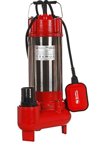 Фекальный насос QUATTRO ELEMENTI Sewage 1200F Ci (1200 Вт, 22000 л/ч, для грязной, 16 м, 21,0 кг)