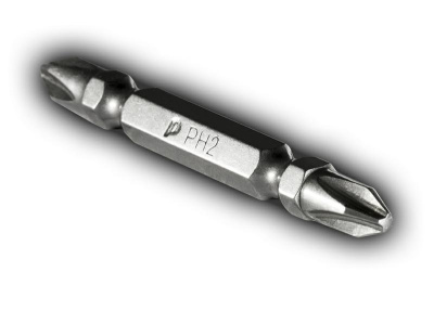 Бита отверточная ПРАКТИКА "Профи" двусторонняя PH-2 / PH-2 х 60мм (2шт), блистер