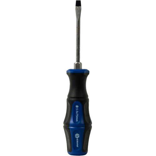 Отвертка ударная КОБАЛЬТ Ultra Grip SL 5,5x75 мм S2, двухкомпонентная рукоятка (1 шт.) подвес
