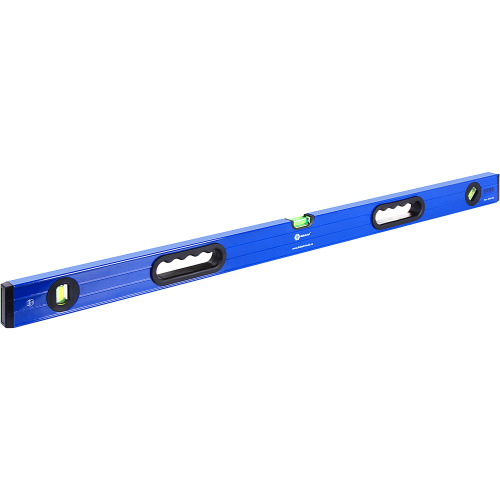 Уровень строительный КОБАЛЬТ Комфорт, 1000 мм, профиль 23 x 59 мм, 3 глазка,2 ручк точность 1,0 мм/м