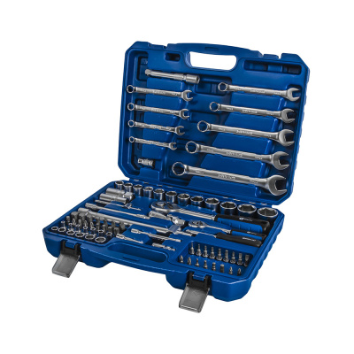 Набор инструмента универсальный КОБАЛЬТ 1/4" и 1/2", 82 ПРЕДМЕТА, кейс (919-630)