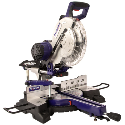 Пила торцовочная ПУЛЬСАР ПТН 255-2000 (2000Вт, 255х30мм, рез 70х305мм, рем. передача, лазер. Пила торцовочная ПУЛЬСАР ПТН 255-2000 (2000Вт, 255х30мм, рез 70х305мм, рем. передача, лазер.