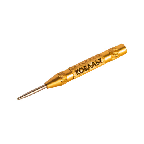 Кернер КОБАЛЬТ автоматический, 2.4 х 127 мм, рукоятка сталь+медь, стержень хром-ванадиевый, блистер