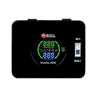 Стабилизатор напряжения QUATTRO ELEMENTI Stabilia 3000 (3000 ВА, 140-270 В) (917-674)