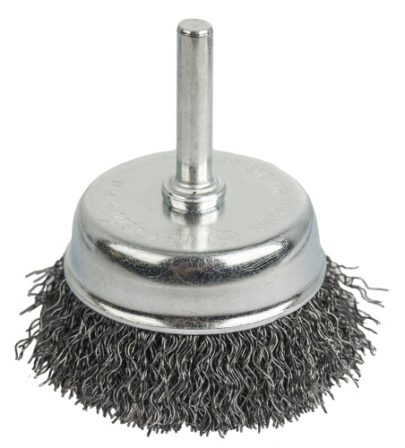 Кордщетка для дрели чашеобразная мягкая ПРАКТИКА  63 мм (1шт.) блистер 1/25