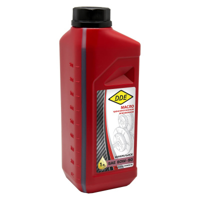 Масло трансмиссионное DDE SAE 80W-90,  API GL-5 ( 1л ) минеральное