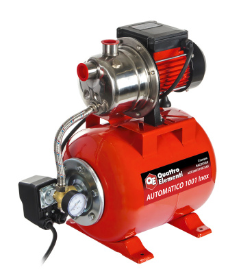 Насосная станция QUATTRO ELEMENTI Automatico 1001 Inox (1000 Вт, 3600 л/ч, для чистой, 40 м, 10,2 кг