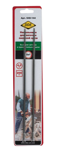 Напильник круглый DDE 4,0 мм - 5/32"  (уп. 2шт в блистер)